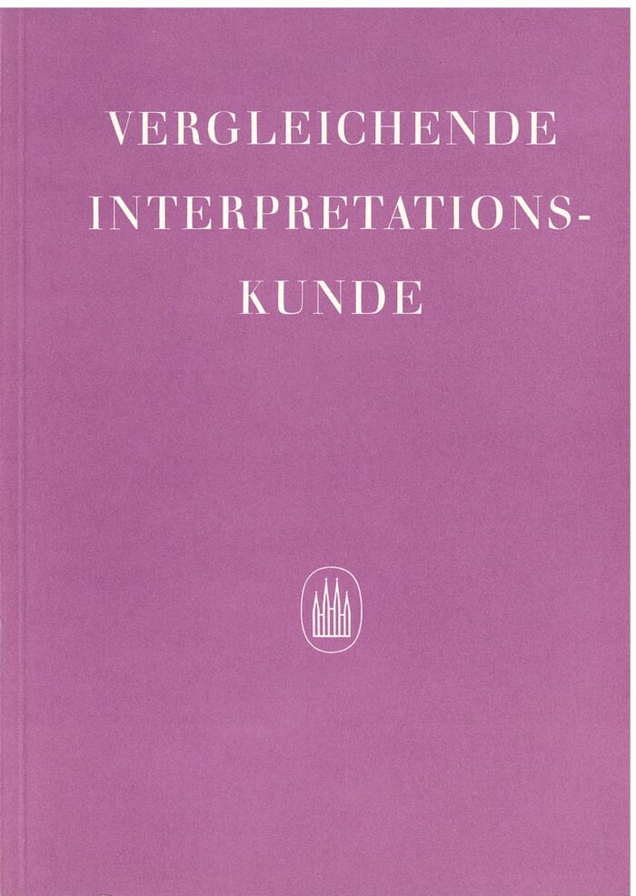 Vergleichende Interpretationskunde