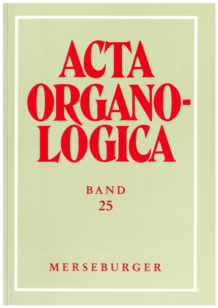 Acta Organologica - Bd 25