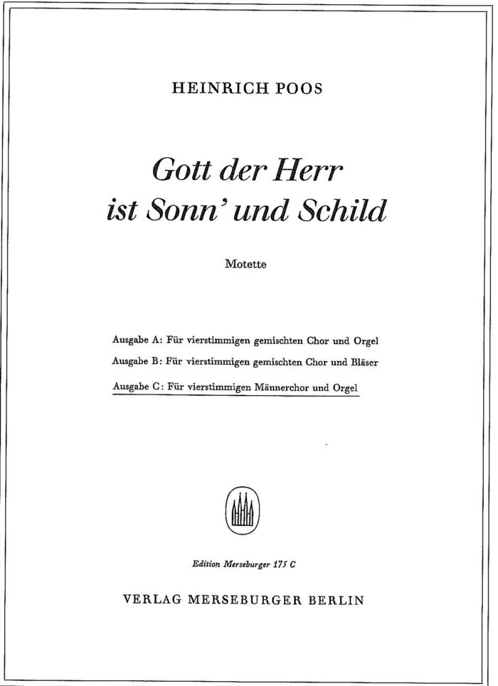 Gott, der Herr, ist Sonn und Schild