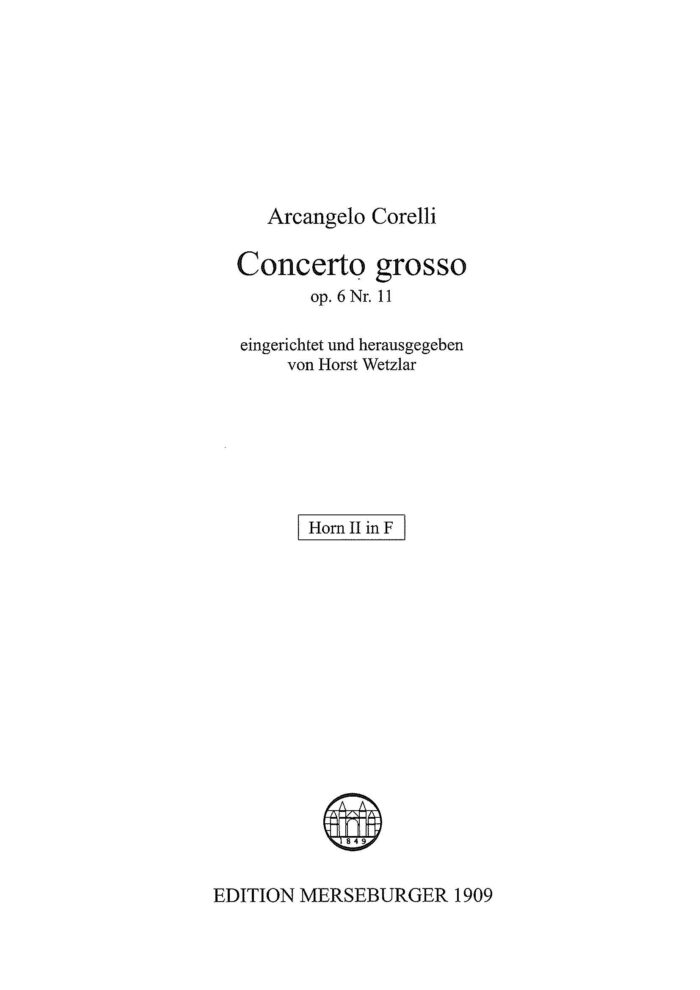 Concerto Grosso, Opus 6, Nr. 11 für 7 Blechbläser – Bild 10