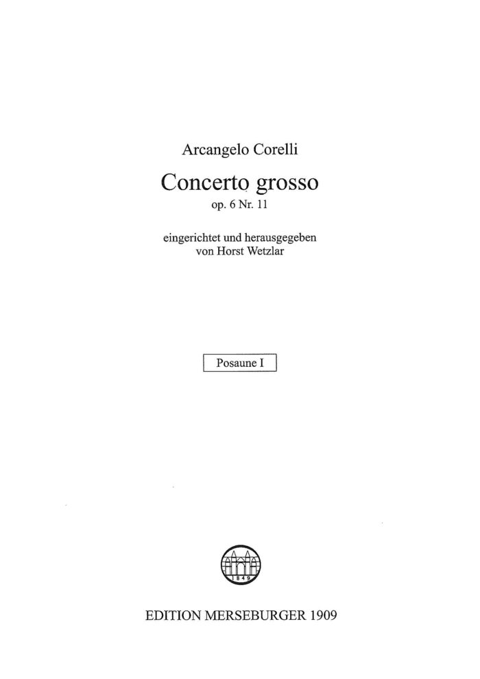 Concerto Grosso, Opus 6, Nr. 11 für 7 Blechbläser – Bild 9