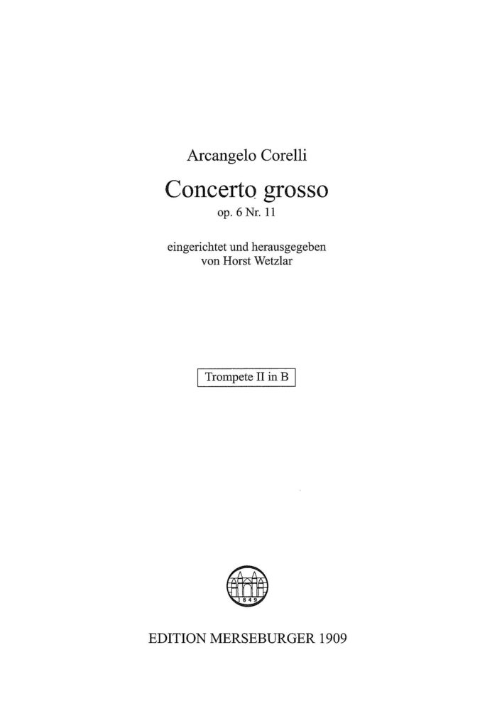 Concerto Grosso, Opus 6, Nr. 11 für 7 Blechbläser – Bild 6