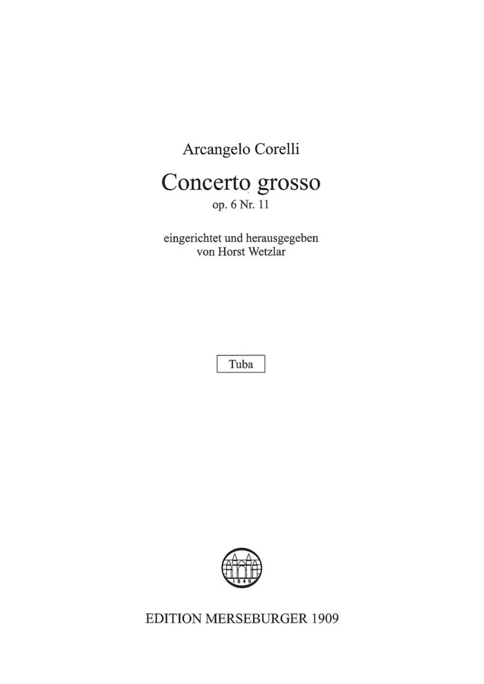 Concerto Grosso, Opus 6, Nr. 11 für 7 Blechbläser – Bild 3