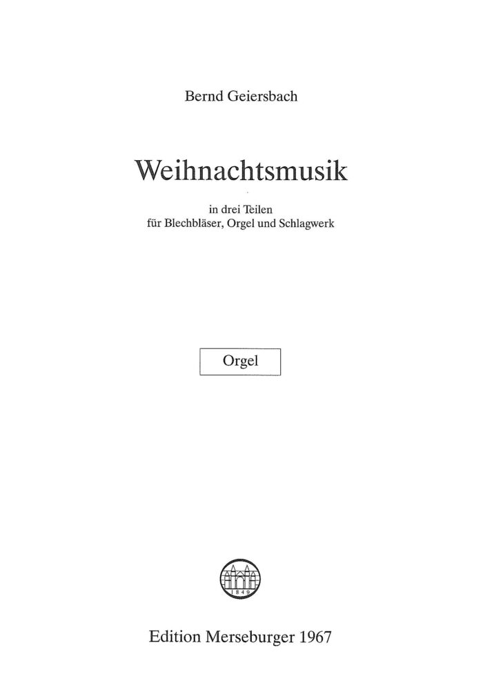 Weihnachtsmusik für Blechbläser, Orgel und Schlagwerk – Bild 6