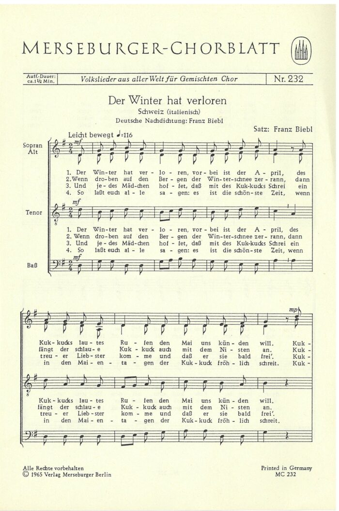 Der Winter hat verloren (Schweiz)