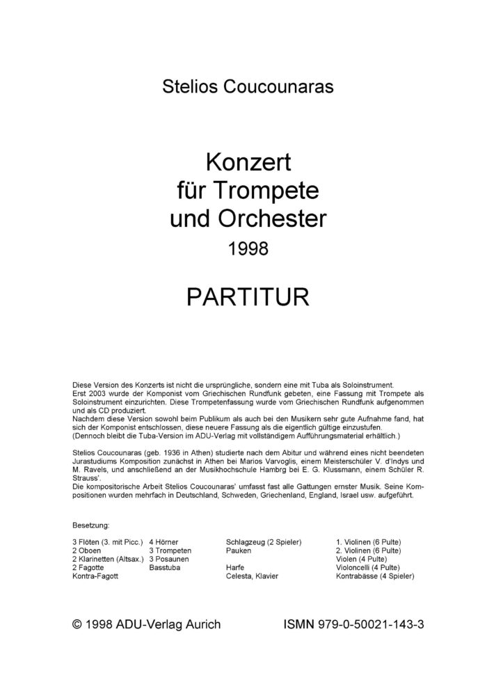 Konzert für Trompete und Orchester