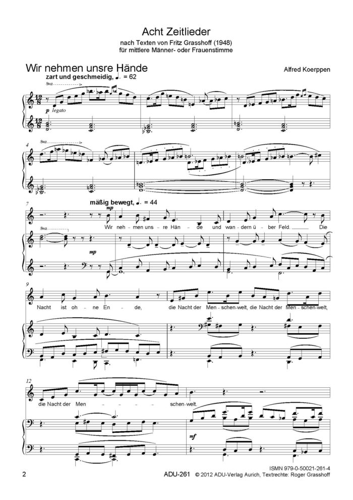 Acht Zeitlieder (Band II) – Bild 2
