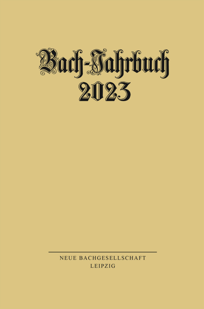 Bach-Jahrbuch 2023