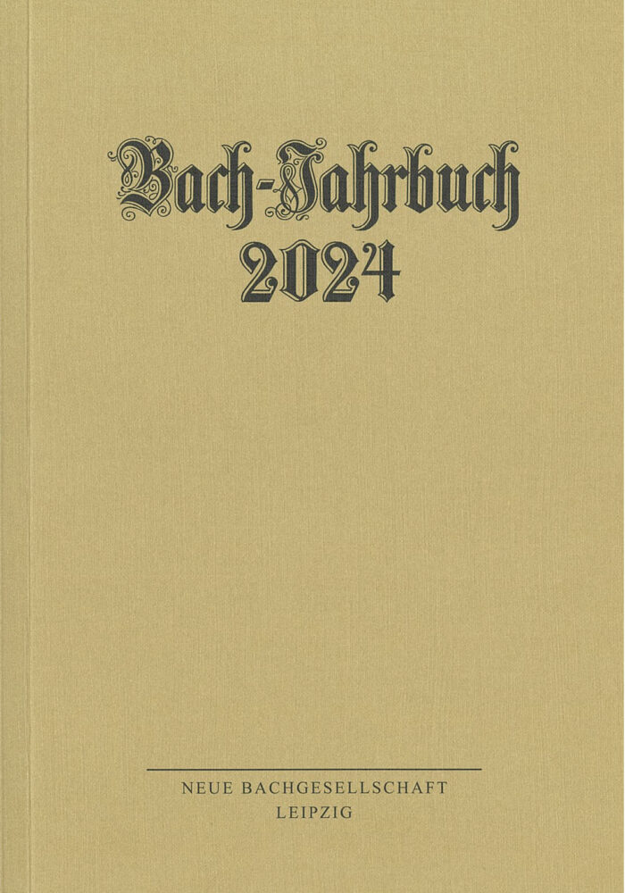 Bach Jahrbuch 2024